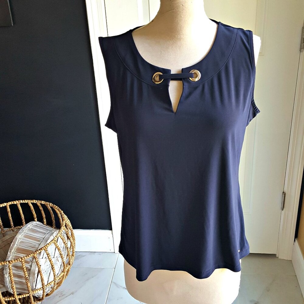 NWT! SLEEVELESS Tommy HILFIGER BLOUSE SZ XL